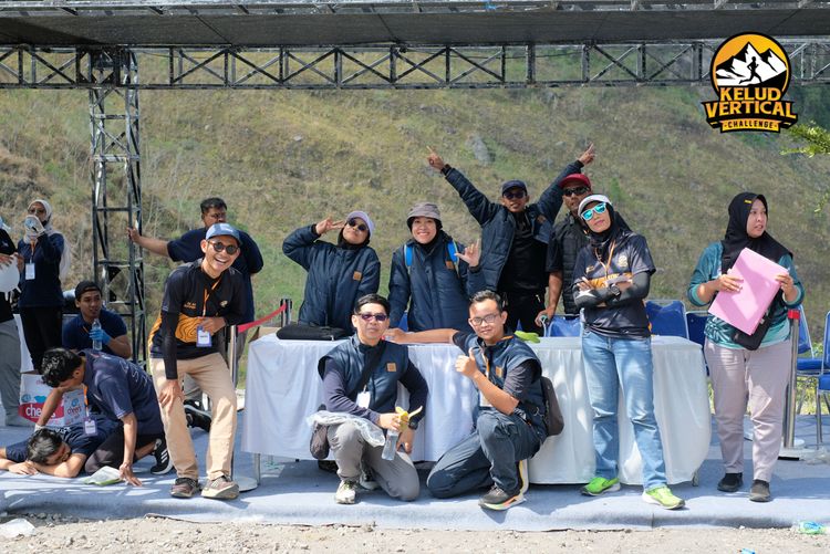 Race photo from Kelud Vertical Challenge 2024