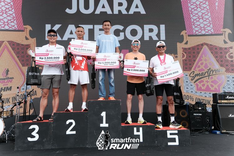 Race photo from Smartfren Run 2024