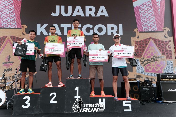 Race photo from Smartfren Run 2024