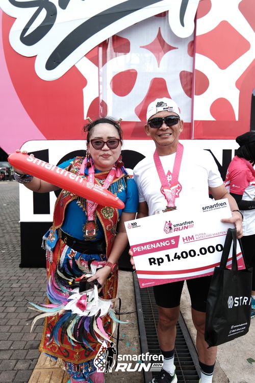 Race photo from Smartfren Run 2024