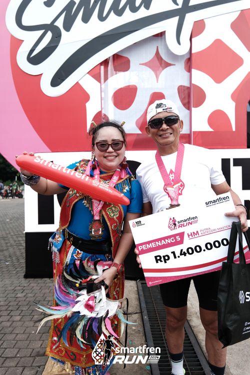 Race photo from Smartfren Run 2024