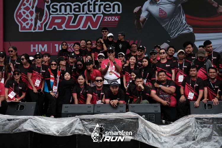 Race photo from Smartfren Run 2024