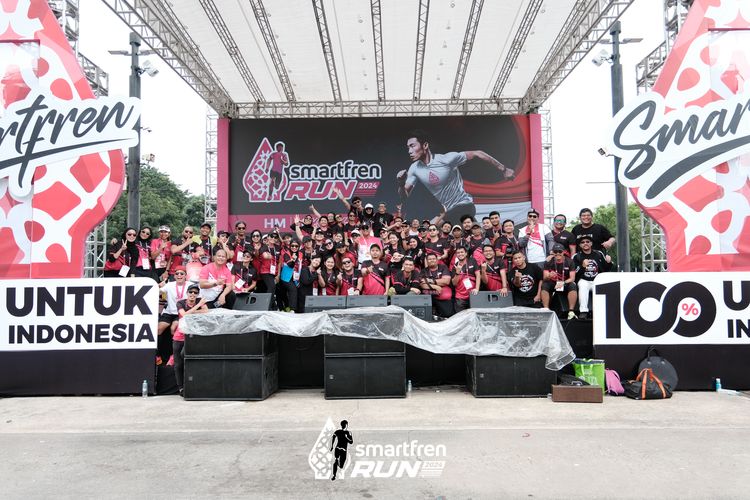 Race photo from Smartfren Run 2024