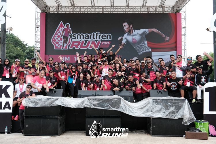 Race photo from Smartfren Run 2024