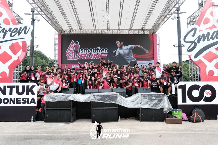 Race photo from Smartfren Run 2024