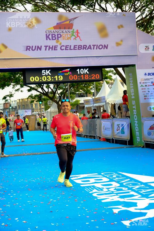 Race photo from CISANGKAN KBP CITY RUN 2025