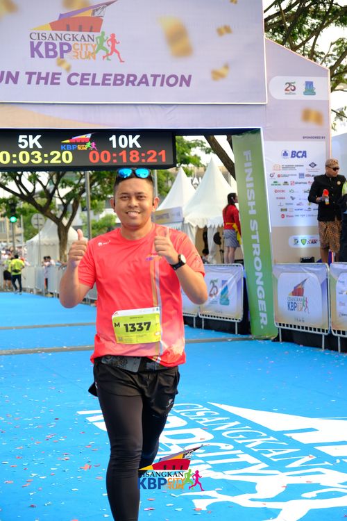 Race photo from CISANGKAN KBP CITY RUN 2025