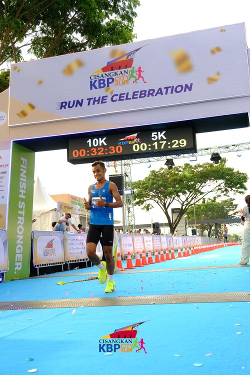 Race photo from CISANGKAN KBP CITY RUN 2025