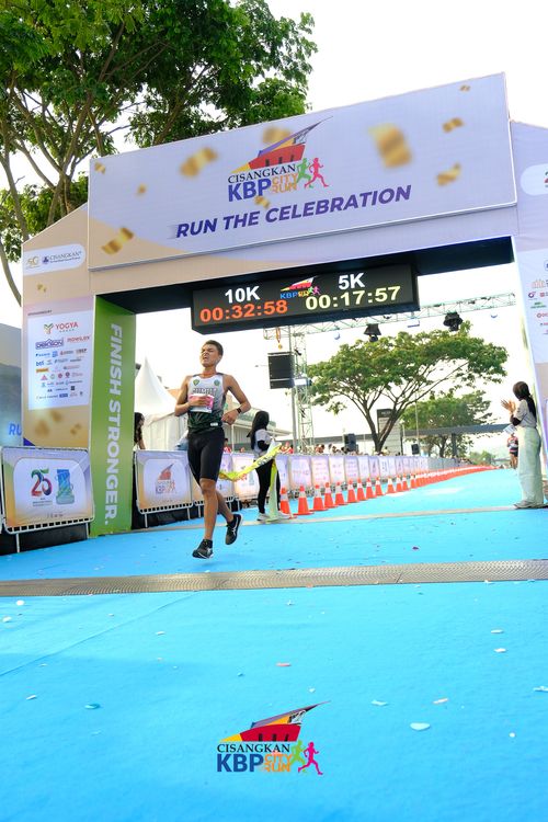 Race photo from CISANGKAN KBP CITY RUN 2025