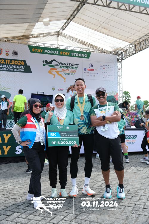 Race photo from Arutmin Borneo Run 2024