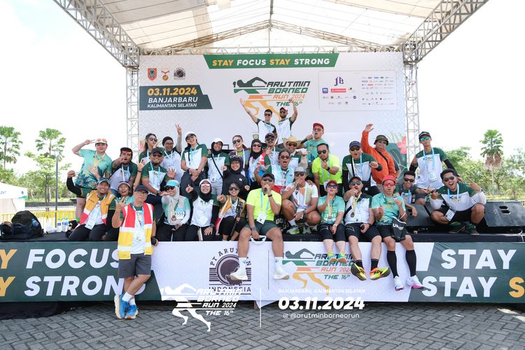 Race photo from Arutmin Borneo Run 2024