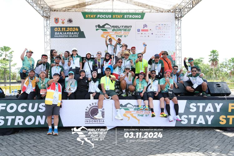 Race photo from Arutmin Borneo Run 2024