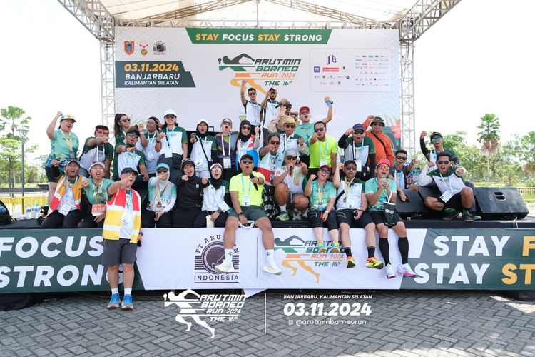 Race photo from Arutmin Borneo Run 2024
