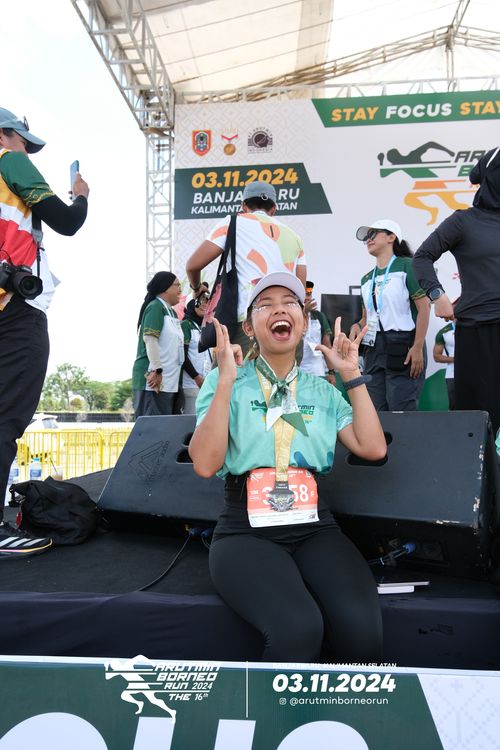 Race photo from Arutmin Borneo Run 2024