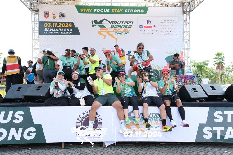 Race photo from Arutmin Borneo Run 2024