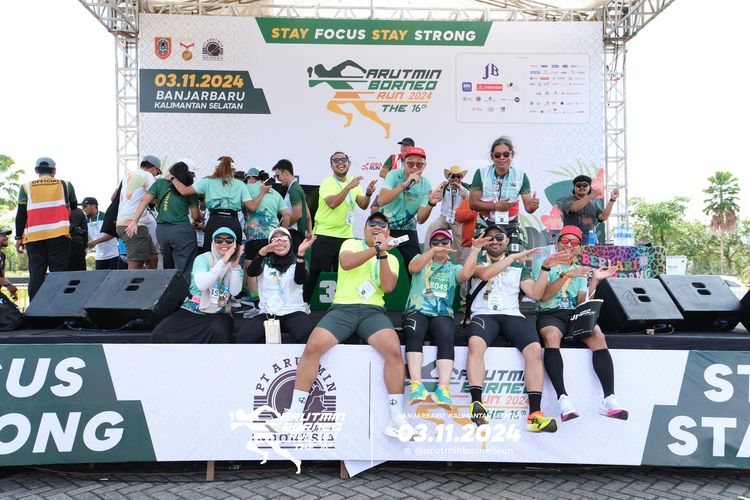 Race photo from Arutmin Borneo Run 2024