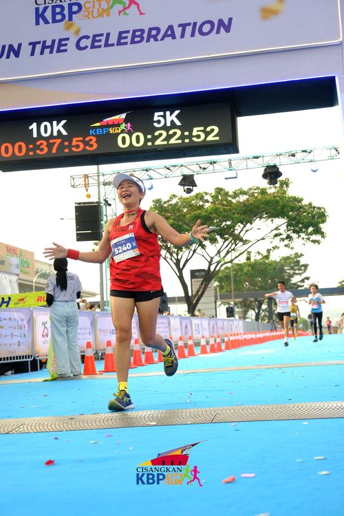 Race photo from CISANGKAN KBP CITY RUN 2025