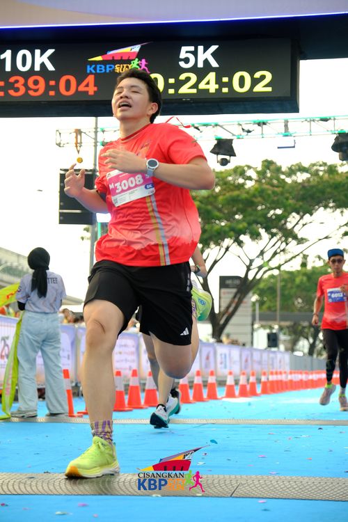 Race photo from CISANGKAN KBP CITY RUN 2025