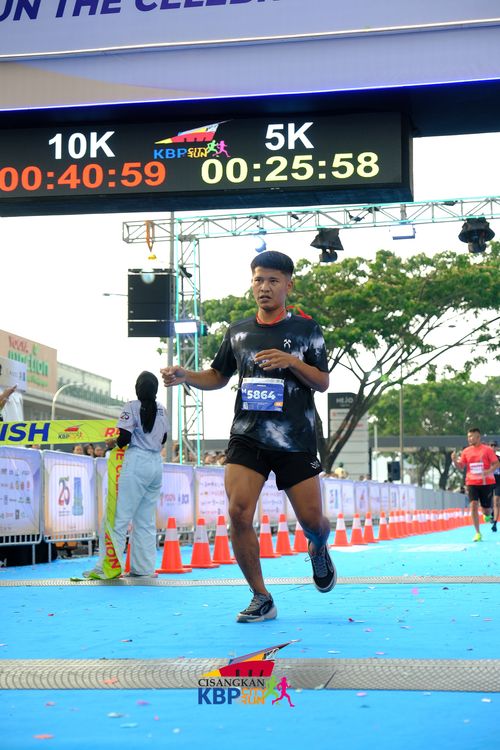 Race photo from CISANGKAN KBP CITY RUN 2025