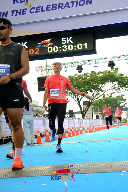 Race photo from CISANGKAN KBP CITY RUN 2025