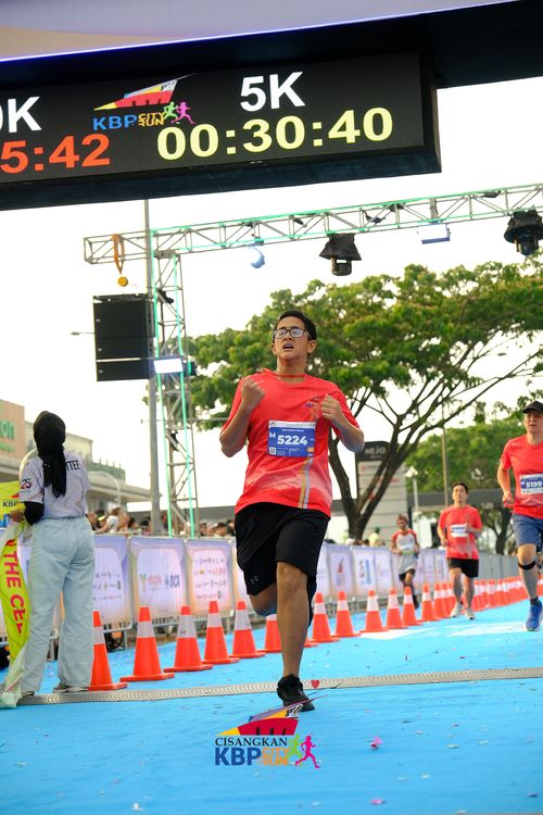 Race photo from CISANGKAN KBP CITY RUN 2025