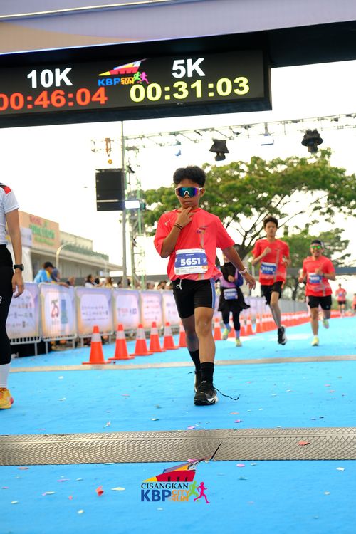 Race photo from CISANGKAN KBP CITY RUN 2025