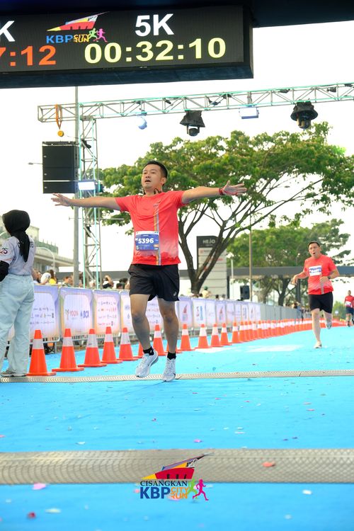 Race photo from CISANGKAN KBP CITY RUN 2025
