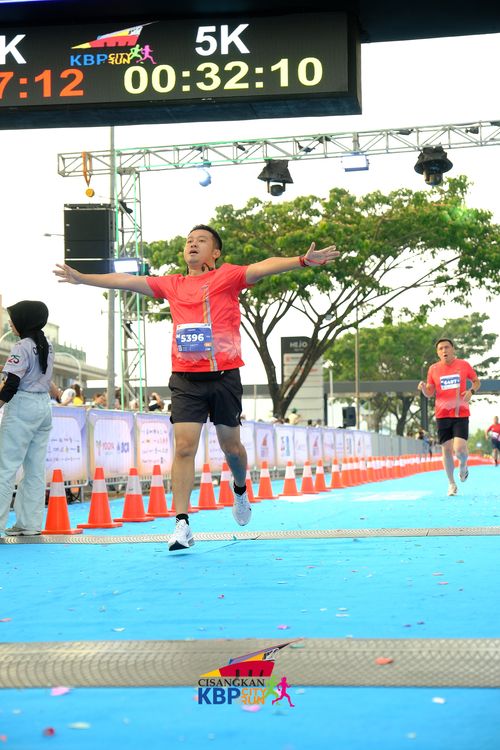 Race photo from CISANGKAN KBP CITY RUN 2025