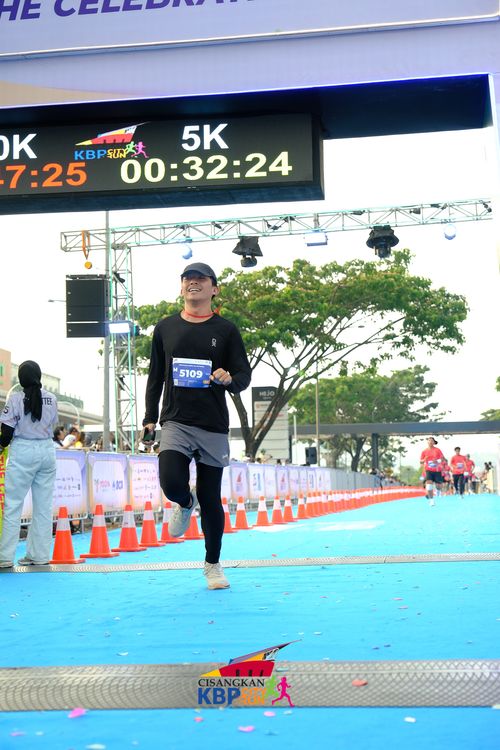 Race photo from CISANGKAN KBP CITY RUN 2025
