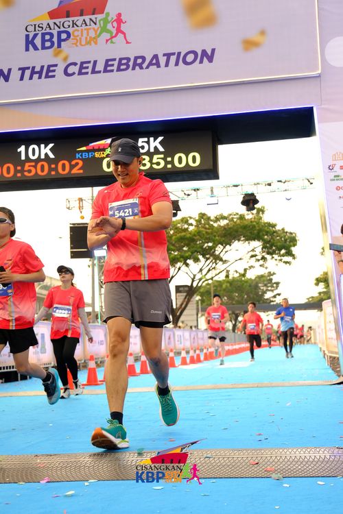 Race photo from CISANGKAN KBP CITY RUN 2025