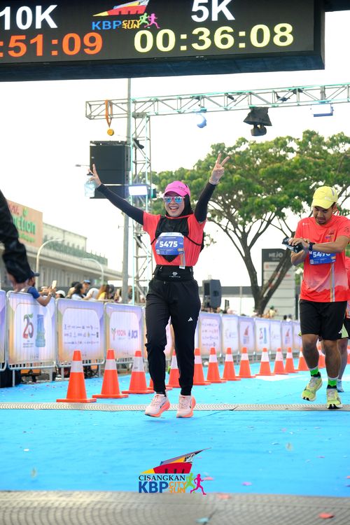 Race photo from CISANGKAN KBP CITY RUN 2025
