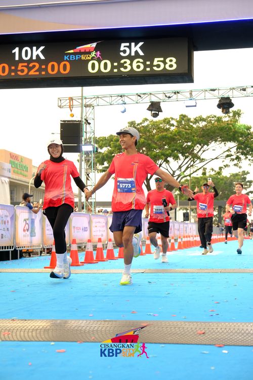 Race photo from CISANGKAN KBP CITY RUN 2025