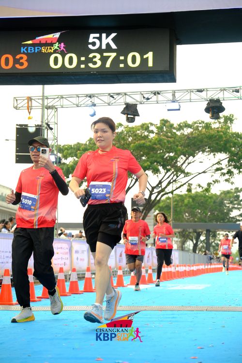 Race photo from CISANGKAN KBP CITY RUN 2025