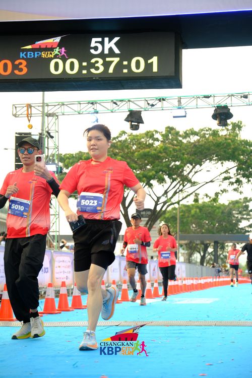 Race photo from CISANGKAN KBP CITY RUN 2025