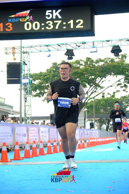 Race photo from CISANGKAN KBP CITY RUN 2025