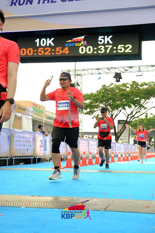 Race photo from CISANGKAN KBP CITY RUN 2025