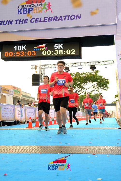 Race photo from CISANGKAN KBP CITY RUN 2025