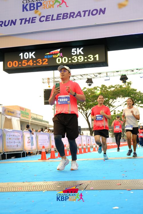 Race photo from CISANGKAN KBP CITY RUN 2025