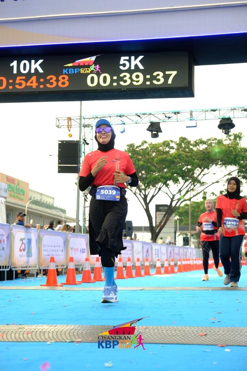Race photo from CISANGKAN KBP CITY RUN 2025