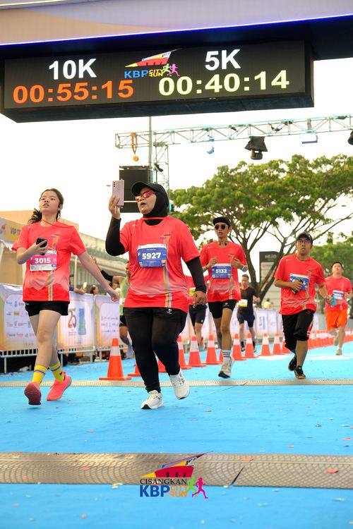 Race photo from CISANGKAN KBP CITY RUN 2025