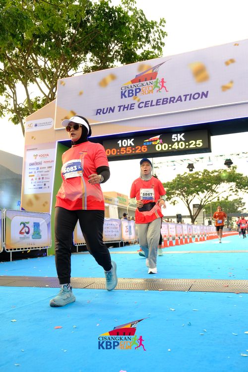 Race photo from CISANGKAN KBP CITY RUN 2025