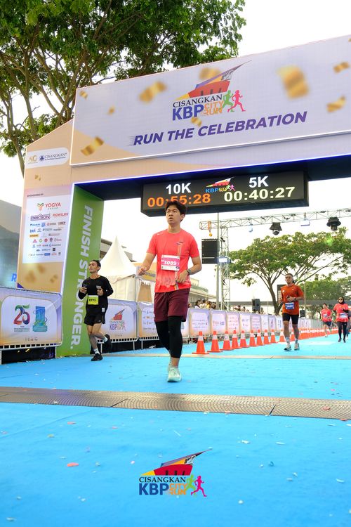 Race photo from CISANGKAN KBP CITY RUN 2025