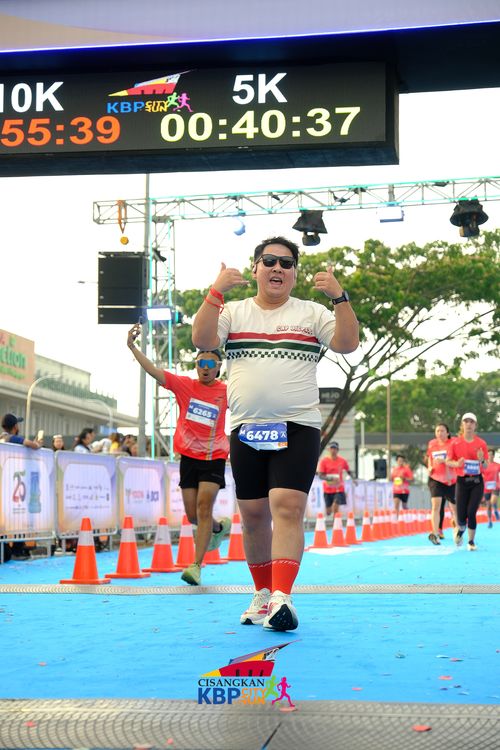 Race photo from CISANGKAN KBP CITY RUN 2025