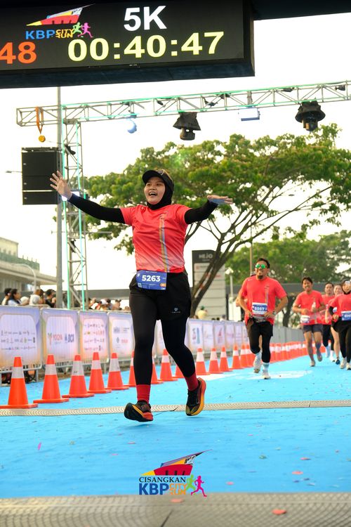 Race photo from CISANGKAN KBP CITY RUN 2025