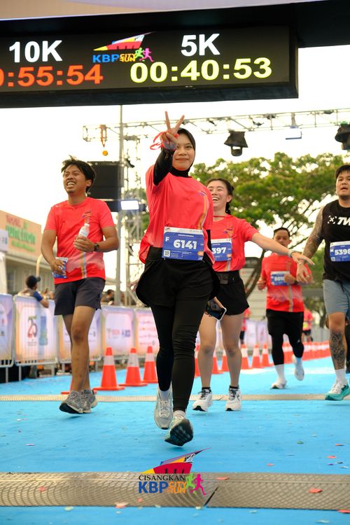 Race photo from CISANGKAN KBP CITY RUN 2025
