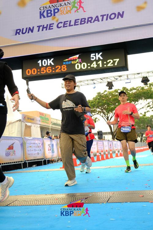 Race photo from CISANGKAN KBP CITY RUN 2025
