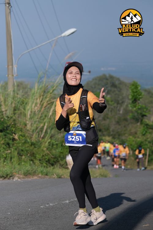 Race photo from Kelud Vertical Challenge 2024