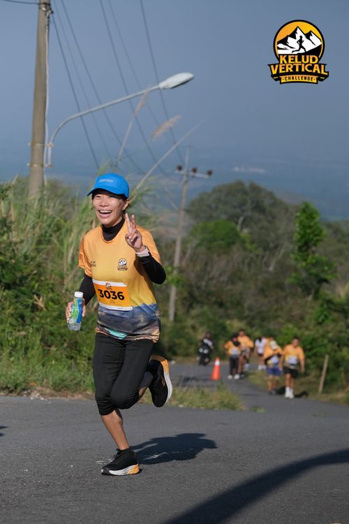 Race photo from Kelud Vertical Challenge 2024