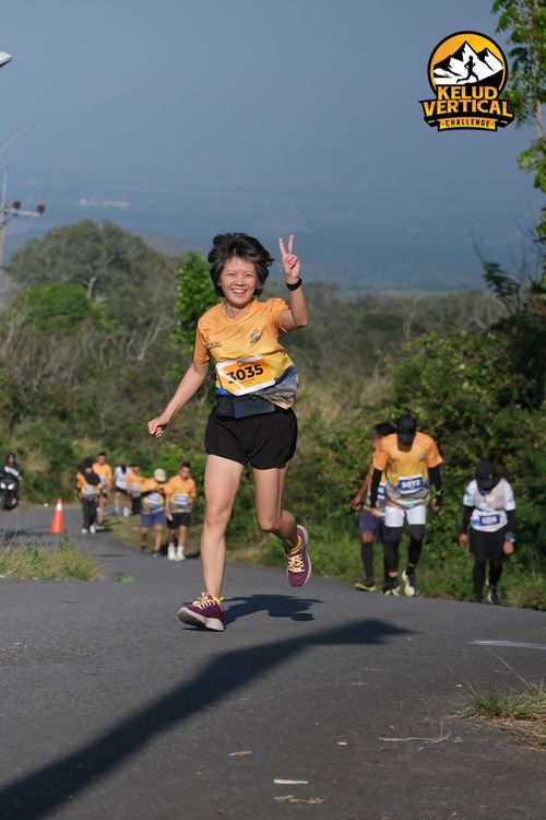 Race photo from Kelud Vertical Challenge 2024
