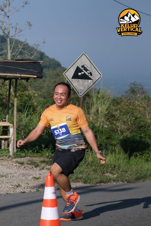 Race photo from Kelud Vertical Challenge 2024